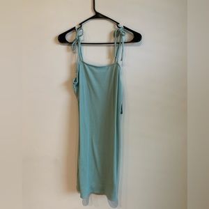 Mint ribbed dress
